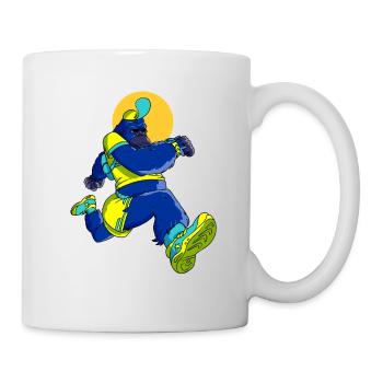 Blue Gorilla runner - Mug - white - Right