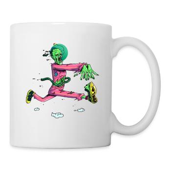 Zombie Runner Neon Pop - Tasse - Weiß - Rechts