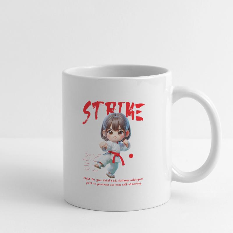 Chibi Karateheld Strike Tasse