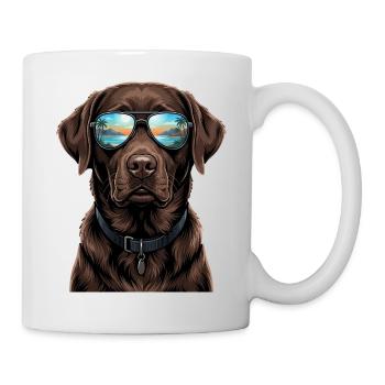Labrador Retriever Hund - Tasse - Weiß - Rechts