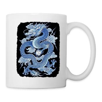 Chinesischer Drache - Tasse - Weiß - Rechts