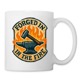 Forgé dans le Feu Résilience et Force Brute - Mug blanc - blanc - Droite