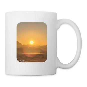 Wüstensonne am Horizont - Tasse - Weiß - Rechts