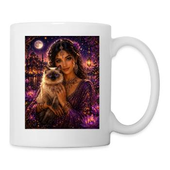 Magie du Chat du Rêve Mystique - Mug blanc - blanc - Droite