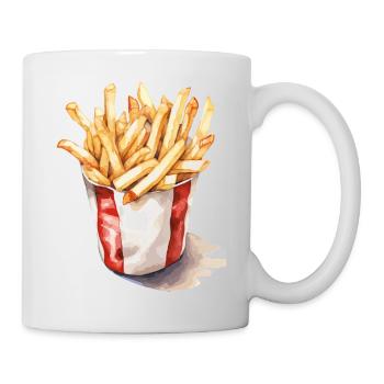French Fries Art Illustration - Mug - white - Right