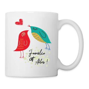 Familie ist Alles - Tasse - Weiß - Rechts