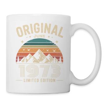 Juni 1973 – Legende der Gipfel und Berge - Tasse - Weiß - Rechts