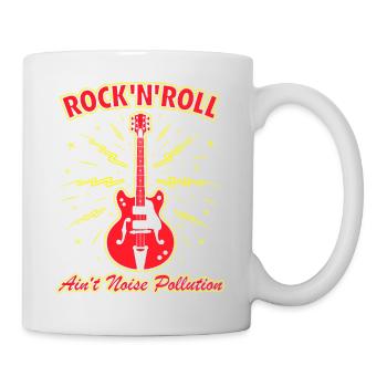 Rock 'n' Roll ist keine Lärmbelastung - Tasse - Weiß - Rechts