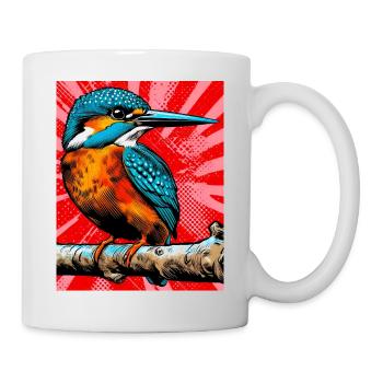 martin-pêcheur - Mug blanc - blanc - Droite