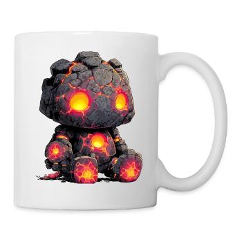 Enfant Héros de Pierre Golem de Lave - Mug blanc - blanc - Droite