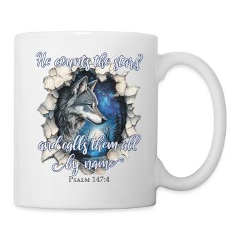 Wolf Christliches Zitat - Tasse - Weiß - Rechts