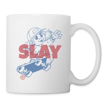 Slay Skateboard  - Tasse - Weiß - Rechts