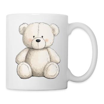 Cute teddy bear full of tenderness - Mug - white - Right