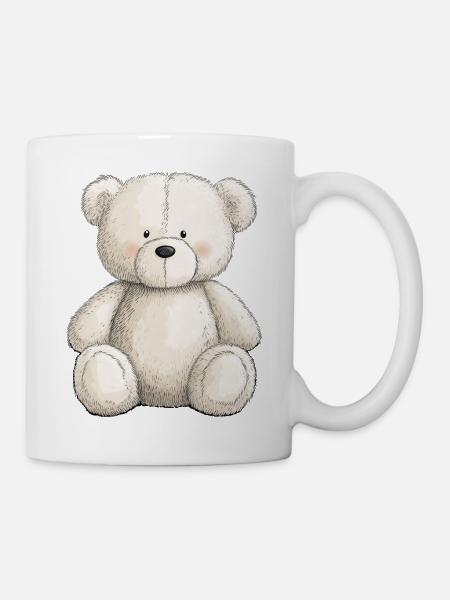 Süßer Teddybär voller Zärtlichkeit - Tasse - Weiß