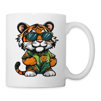 Tiger Comic Vacation - Mug - white - Right