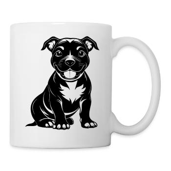 Sweet Happy Pitbul - Mug - white - Right