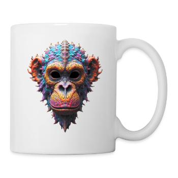 Ornate Chimp Mask - Mug - white - Right