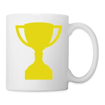 Trophäe - Tasse - Weiß - Rechts