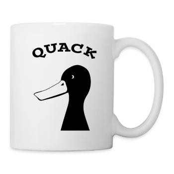 Ente - Tasse - Weiß - Rechts