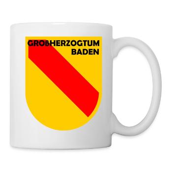 Heraldik Schild Baden Emblem - Tasse - Weiß - Rechts