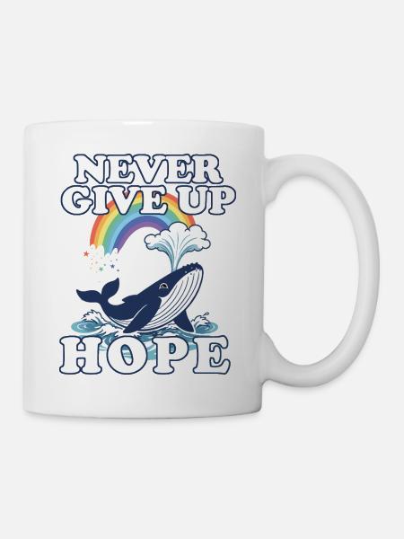 Ne jamais abandonner l’espoir - Mug blanc - blanc