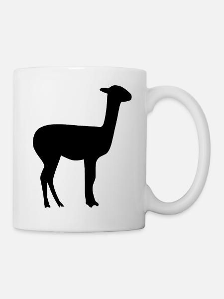 Lama - Tasse - Weiß