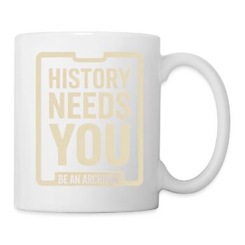 L’histoire a besoin de vous : soyez archiviste - Mug blanc - blanc - Droite