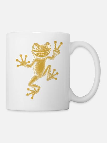 Laubfrosch - Tasse - Weiß