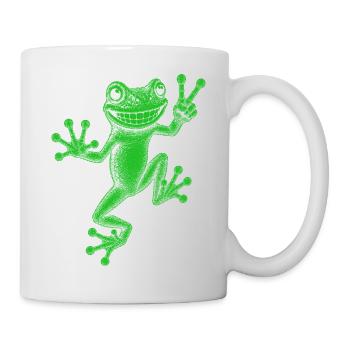 Laubfrosch - Tasse - Weiß - Rechts