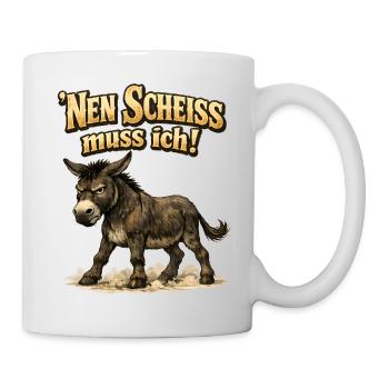 Nen Scheiss muss ich ich bin in Rente - 2026 - Tasse - Weiß - Rechts