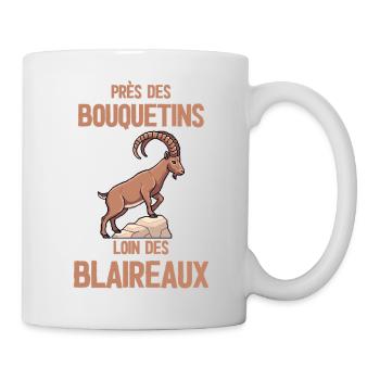 Bouquetins près des Blaireaux - Mug blanc - blanc - Droite