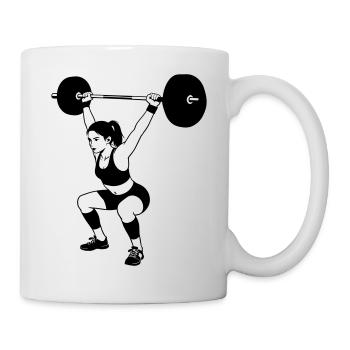 weightlifting - Mug - white - Right