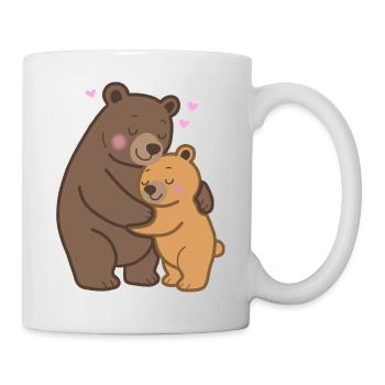 Mamabär & Babybär  - Tasse - Weiß - Rechts