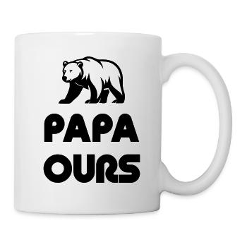Papa Ours  - Tasse - Weiß - Rechts