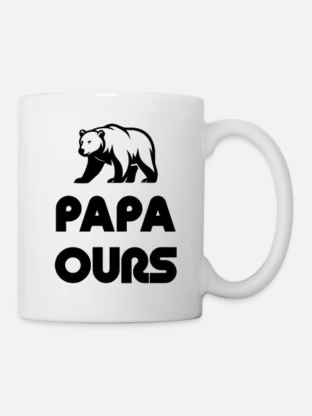 Papa Ours  - Tasse - Weiß