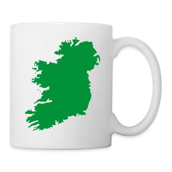 Karte von Irland - Tasse - Weiß - Rechts