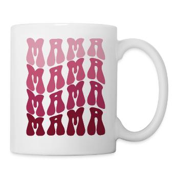 Mom Pattern in Pink Gradient - Mug - white - Right
