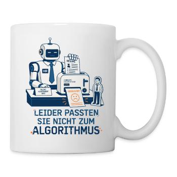 Leider passten Sie nicht zum Algorithmus - Tasse - Weiß - Rechts