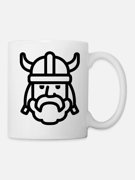 Wikinger - Tasse - Weiß
