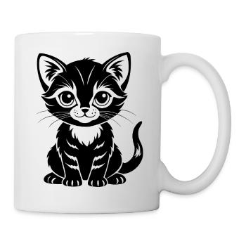 Cute Cat - Mug - white - Right