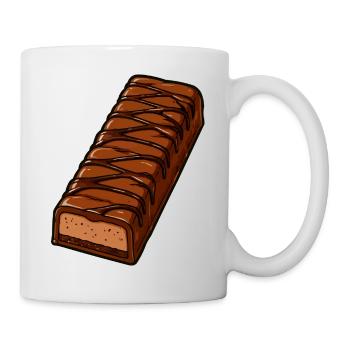 Schoko Riegel mit Zickzack-Glasur - Tasse - Weiß - Rechts