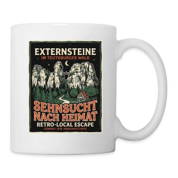 Externsteine Heimat - Tasse - Weiß - Rechts
