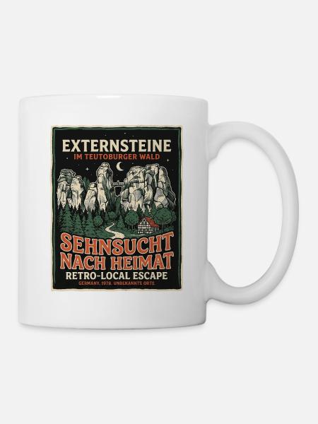 Externsteine Heimat - Tasse - WeiĂ