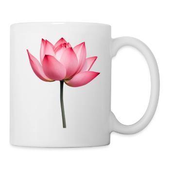 Lotusblume Seerose - Tasse - Weiß - Rechts