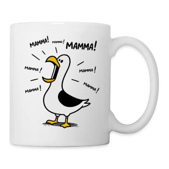 Humour Maman - Design Goéland "Maman ! Maman !" - Mug blanc - blanc - Droite