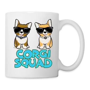 Corgi Squad – Cadeau pour les amoureux des chiens - Mug blanc - blanc - Droite