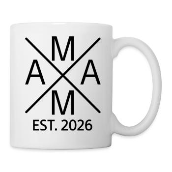 Mama est. 2026 - Tasse - Weiß - Rechts