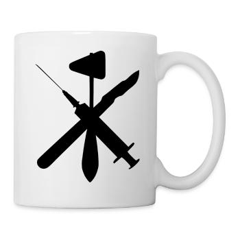 Scalpel Reflex Hammer Syringe black - Mug - white - Right