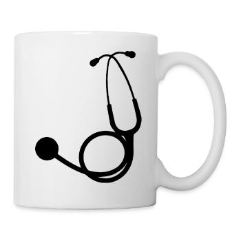 Stethoscope black - Mug - white - Right