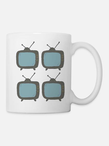 fernseher_4fach - Mug - white